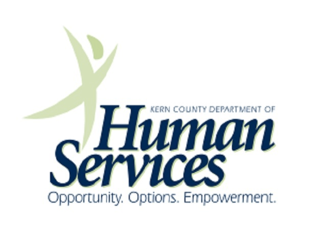A kern county department of human services logo.